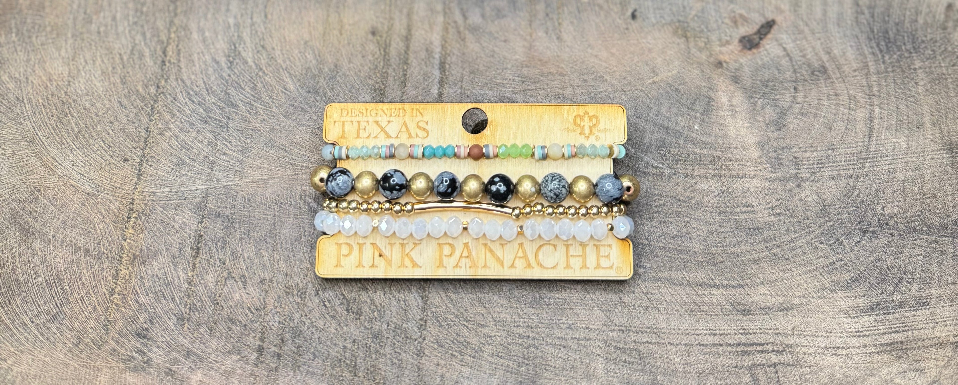 Beaded Pink Panache Bracelet Sets
