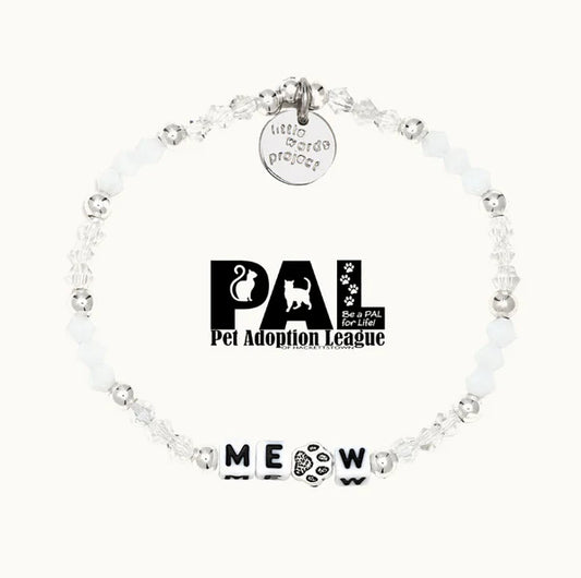 Little Words Project Bracelet- "Meow" Animal Rights for Cats