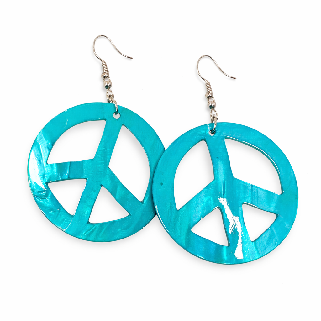 Turquoise Peace Earrings
