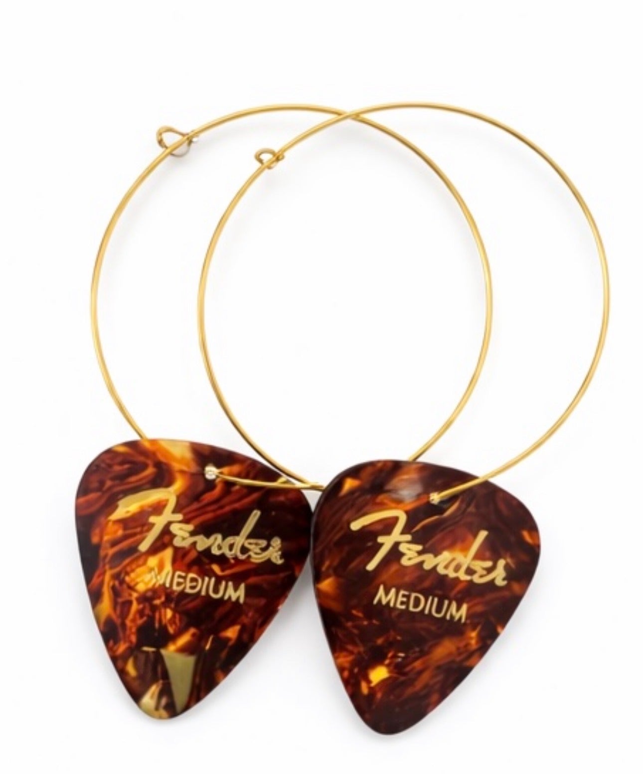 Fender Guitar Pick Hoop Earrings