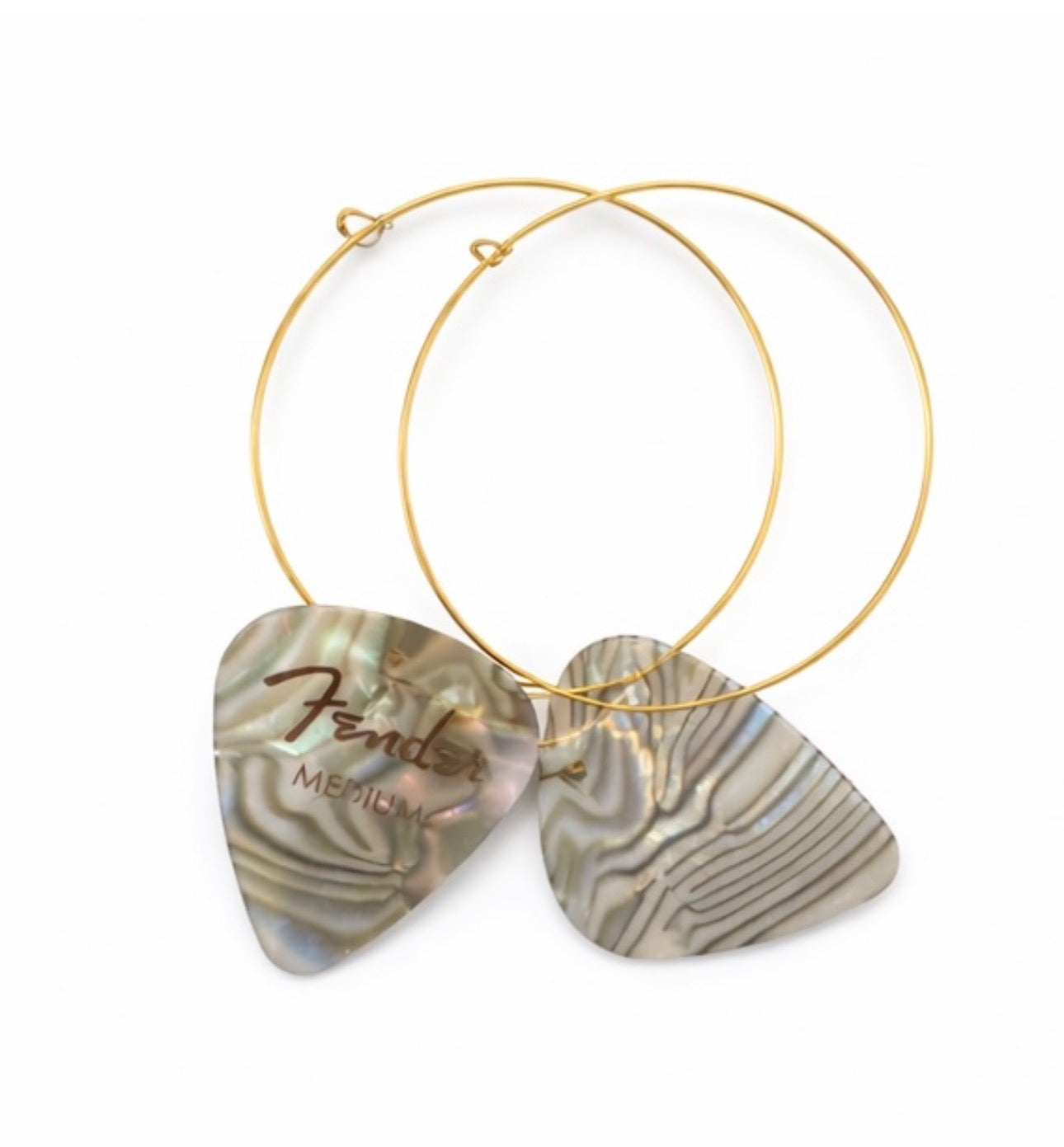 Fender Guitar Pick Hoop Earrings