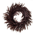 Burgundy Fall Feather Wreath