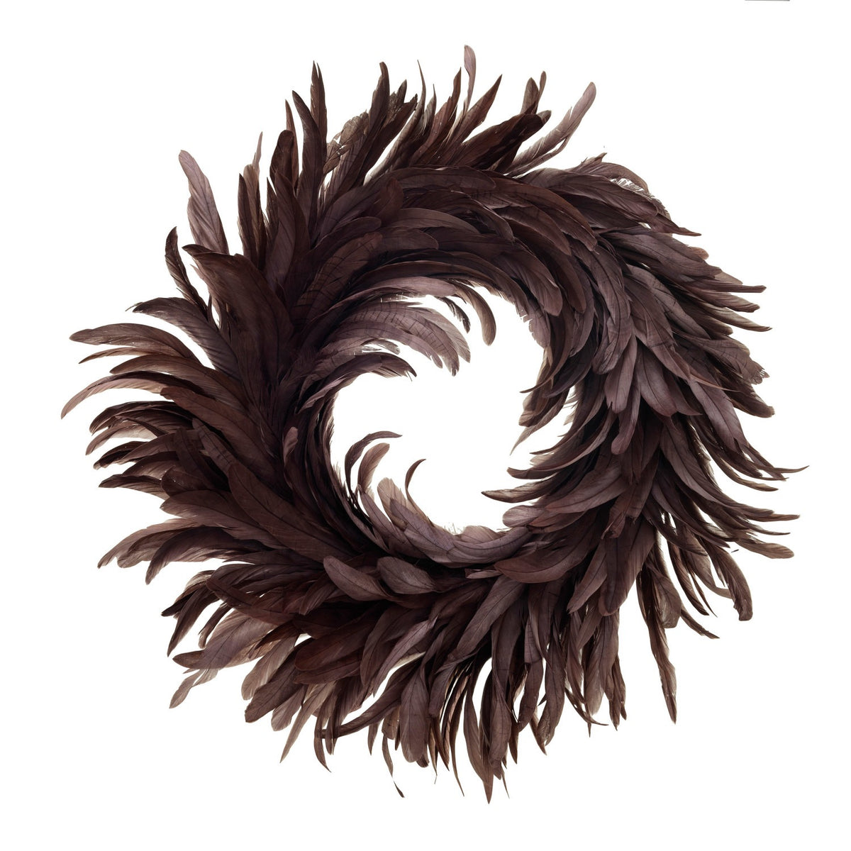 Burgundy Fall Feather Wreath