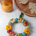 Mini Saree Pumpkin Wreath