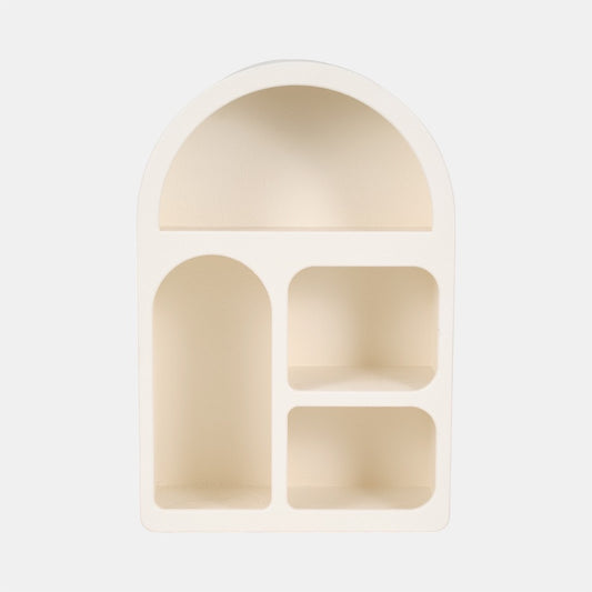 Arched Rough Finish Wall Cubbie Shelf