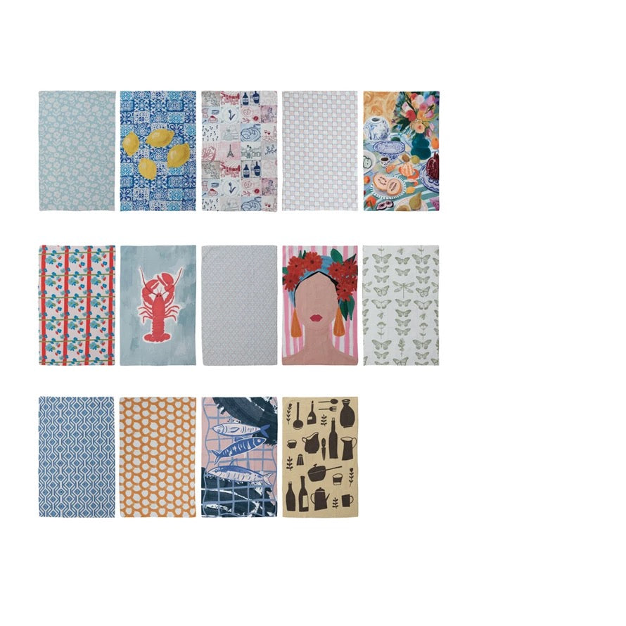 Printed Recycled Microfiber Tea Towels