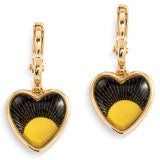 Art Heart Earrings - My Sunshine