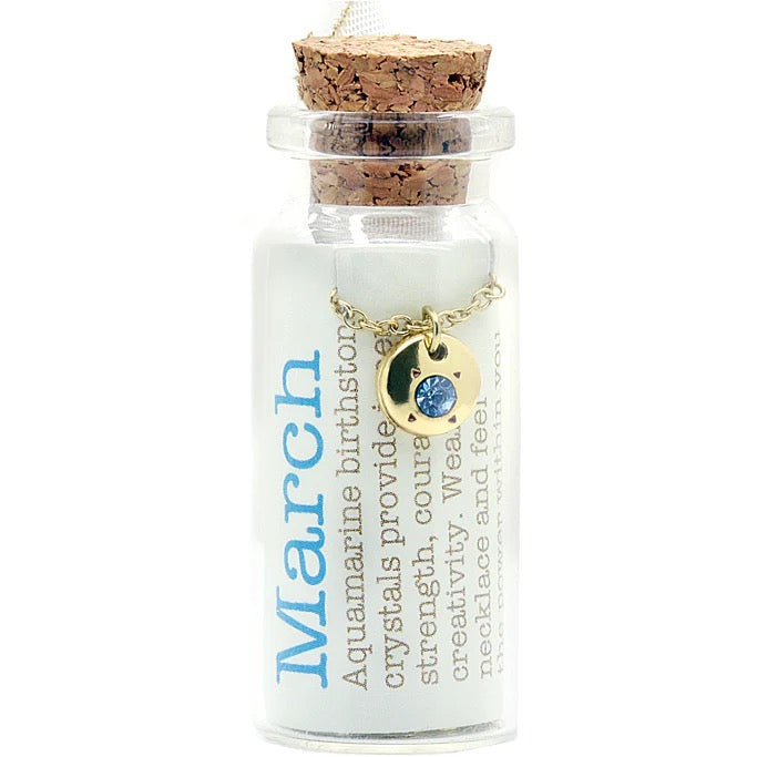 Birthstone Bottle Necklaces