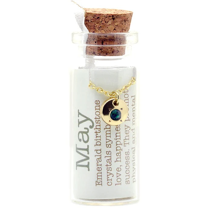 Birthstone Bottle Necklaces