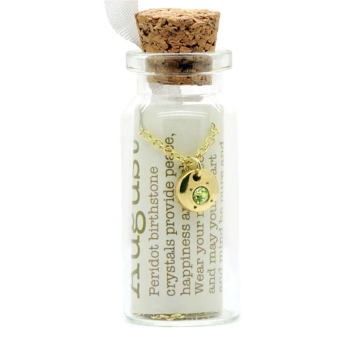Birthstone Bottle Necklaces