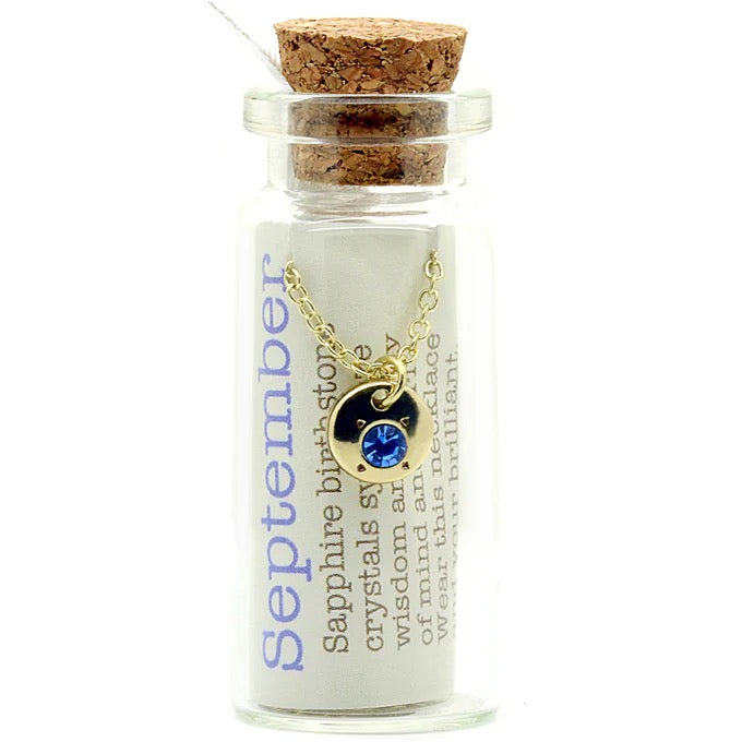 Birthstone Bottle Necklaces