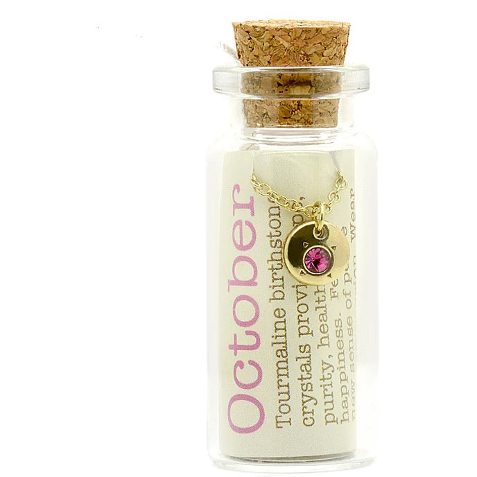 Birthstone Bottle Necklaces