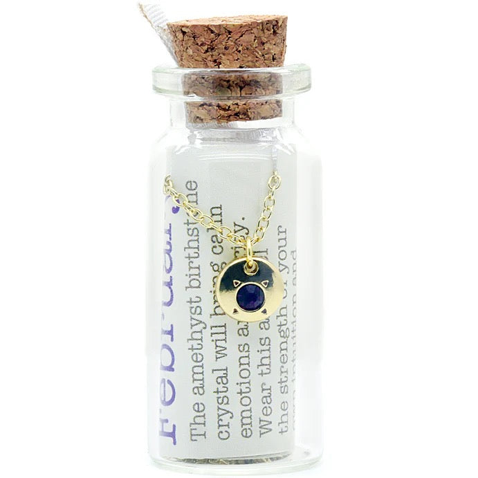 Birthstone Bottle Necklaces