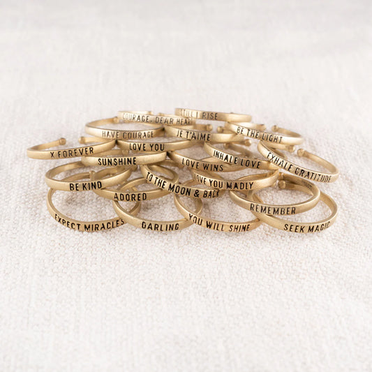 Sugarboo Brass Adjustable Stacker Rings