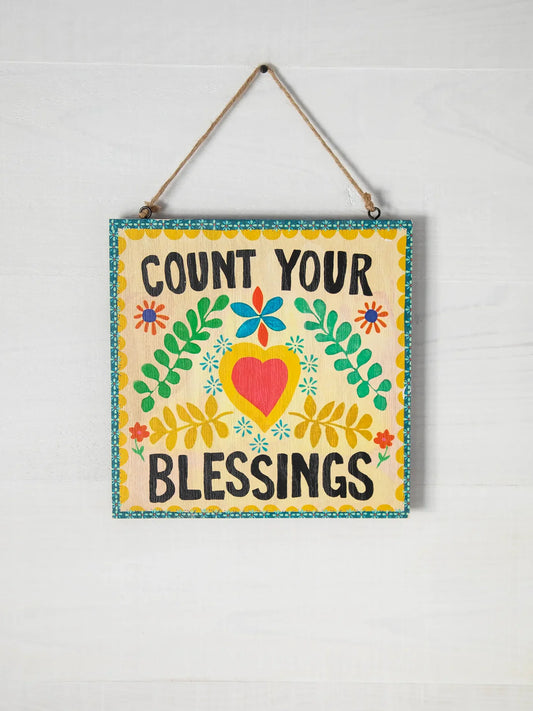Count Your Blessings Porch Sign
