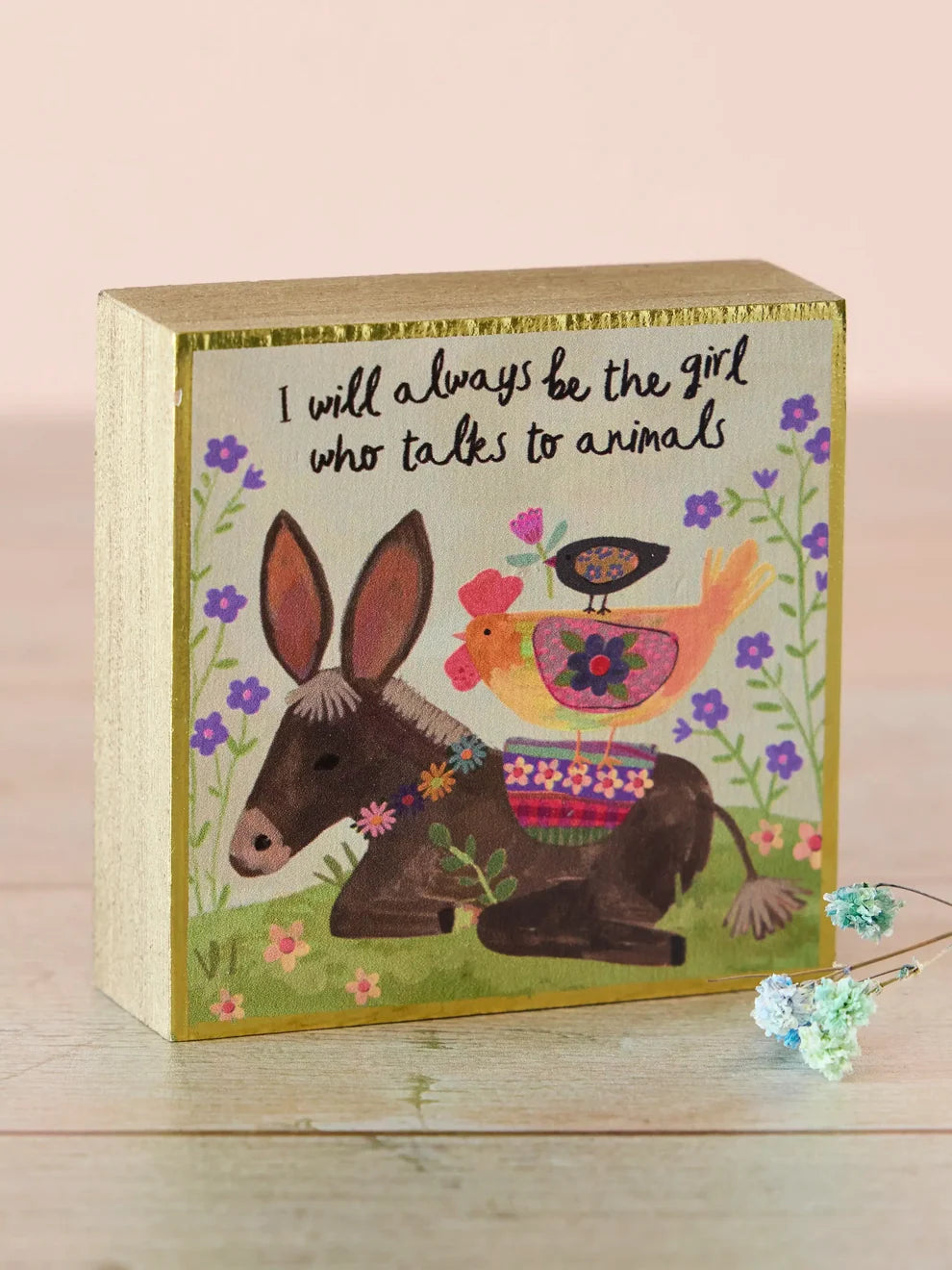 Tiny Block Keepsake - Girl Who Talks To Animals