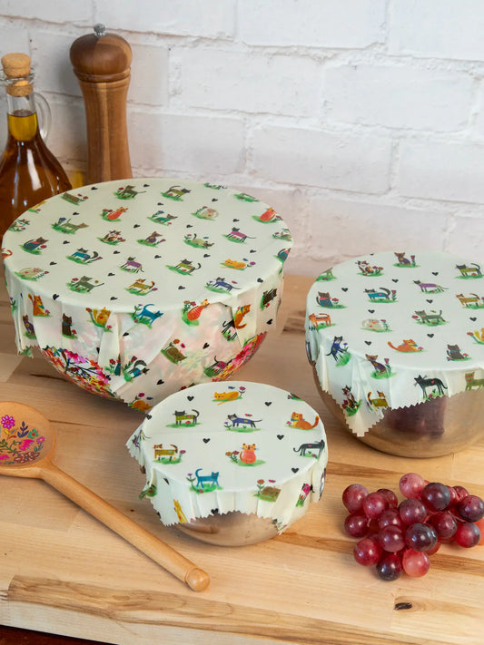 Beeswax Wraps, Set of 3