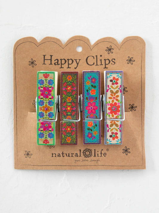 Happy Clips - Multicolored Floral
