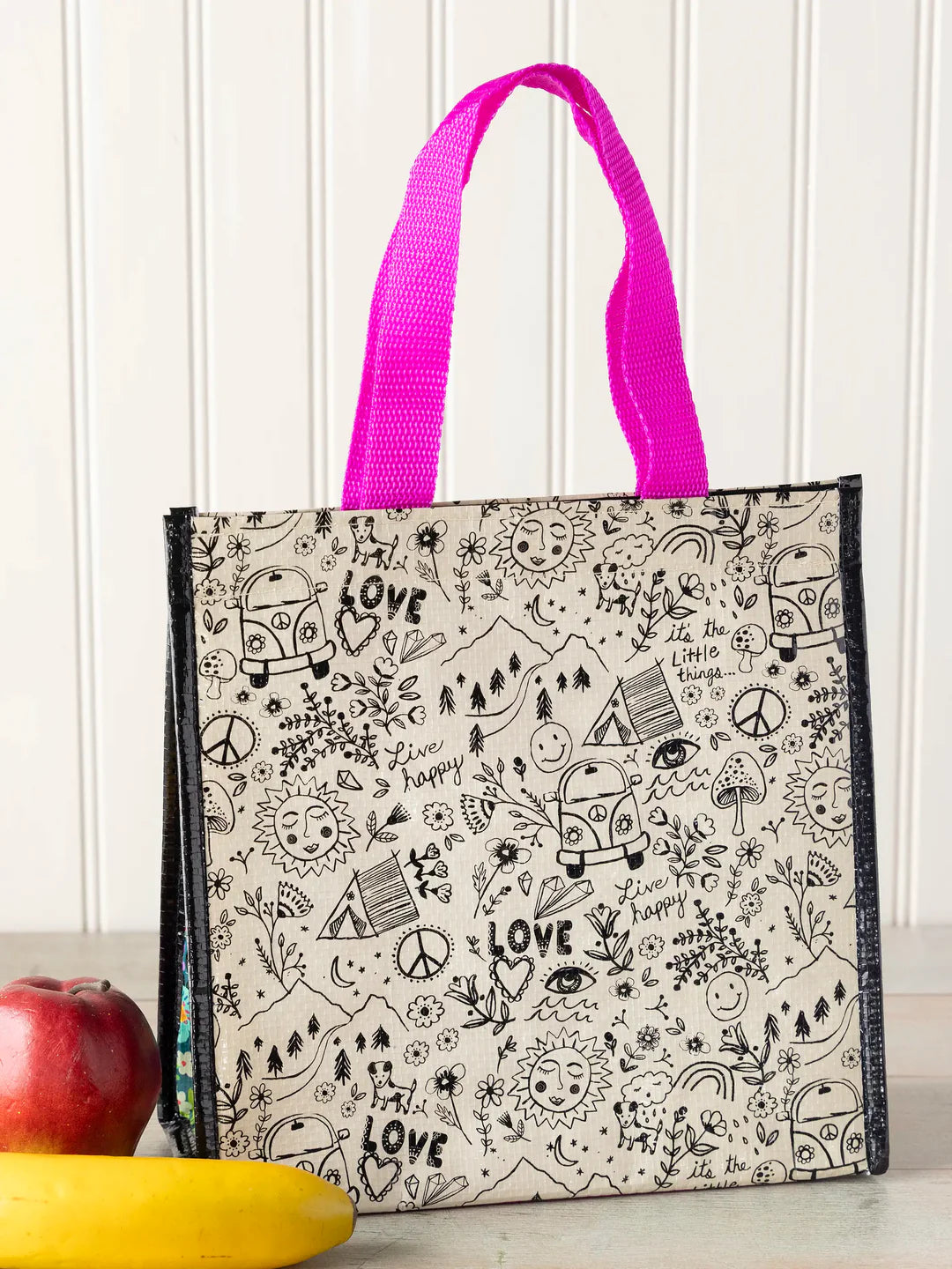 Insulated Lunch Bag- Live Happy Doodles