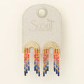 Chromacolor Miyuki Rainbow Fringe Earring - Multi/Gold
