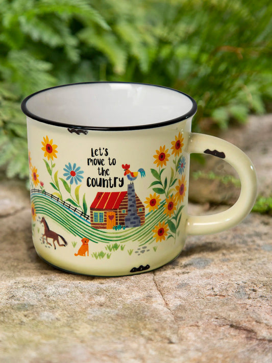 Camp Coffee Mug - Let's Move to The Country