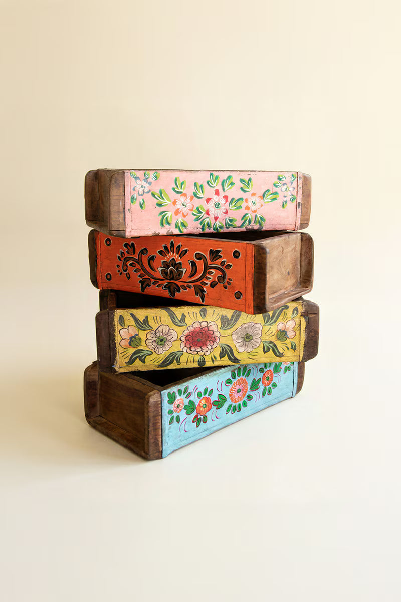 Hand-Painted Brick Reclaimed Wood Molds