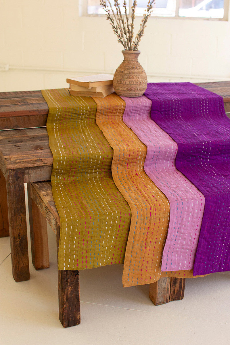 Hand-Stitched Table Runners
