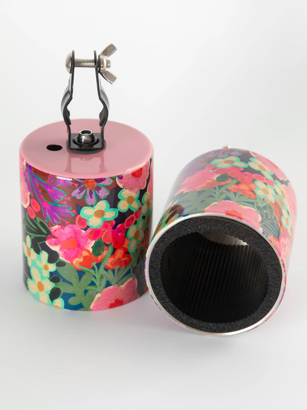 Bike Cup Holder - Pink Painted Garden