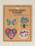 Stick-On Screen Cleaner, Set of 4 - Butterfly