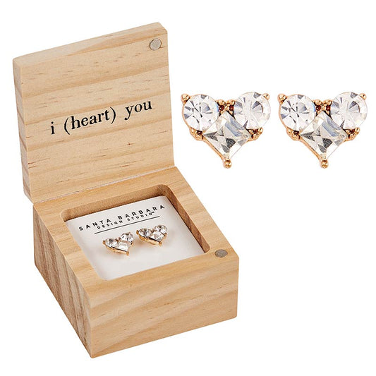 Treasure Box Earrings - I (Heart) You
