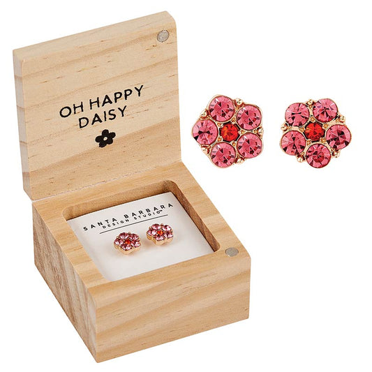 Treasure Box Earrings - Daisy