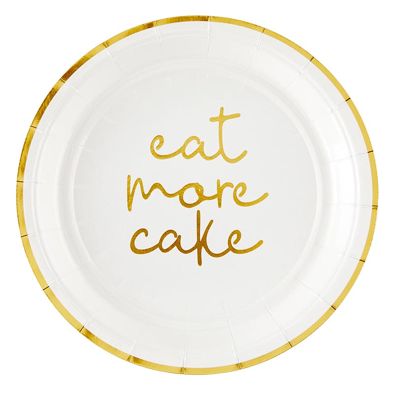 Paper Plate - Eat More Cake