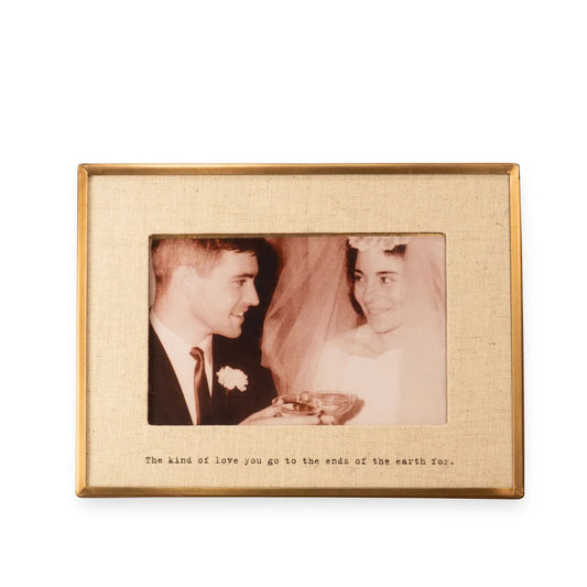 "The Kind Of Love" Brass Linen Frame