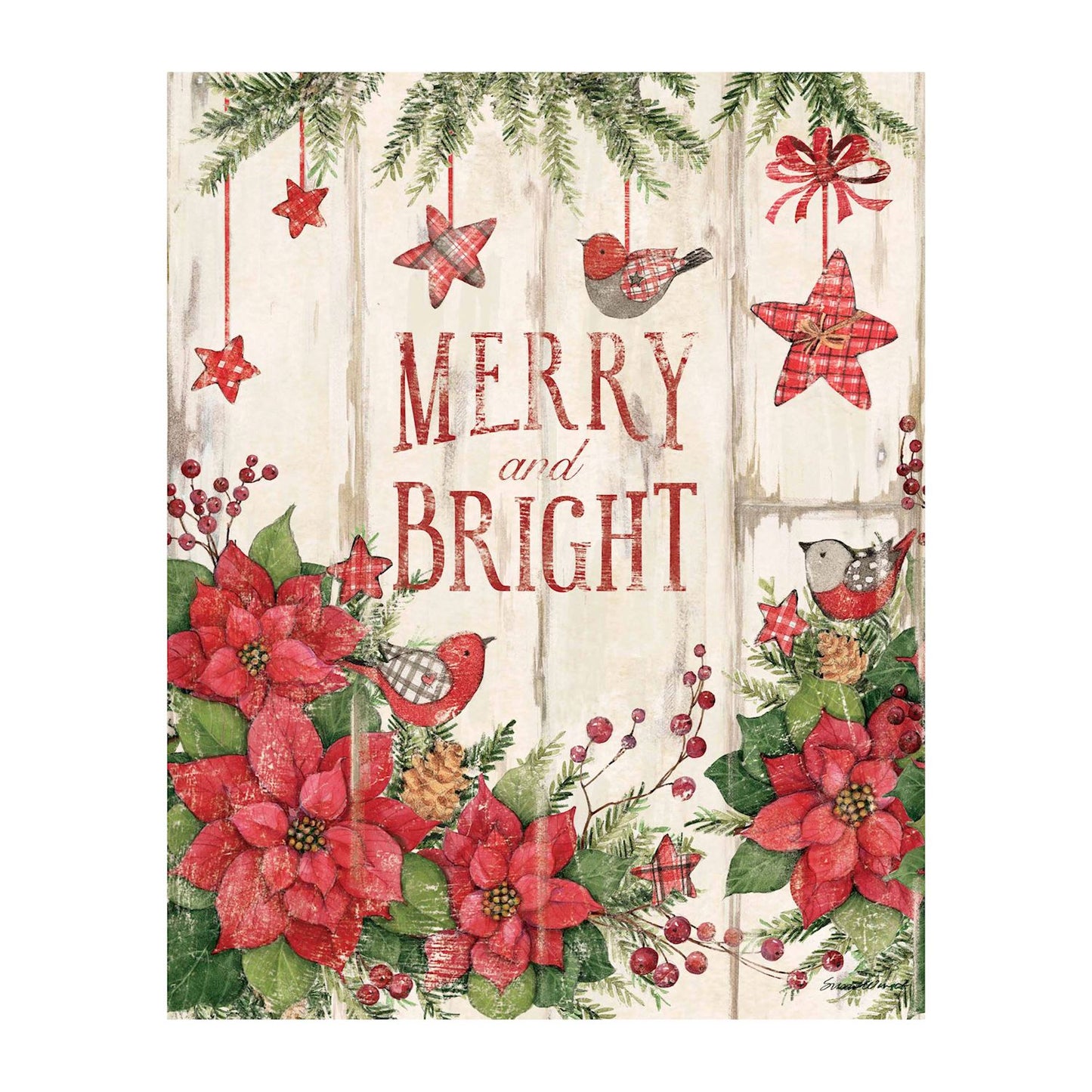 Farmhouse Birds 20" Art Pole