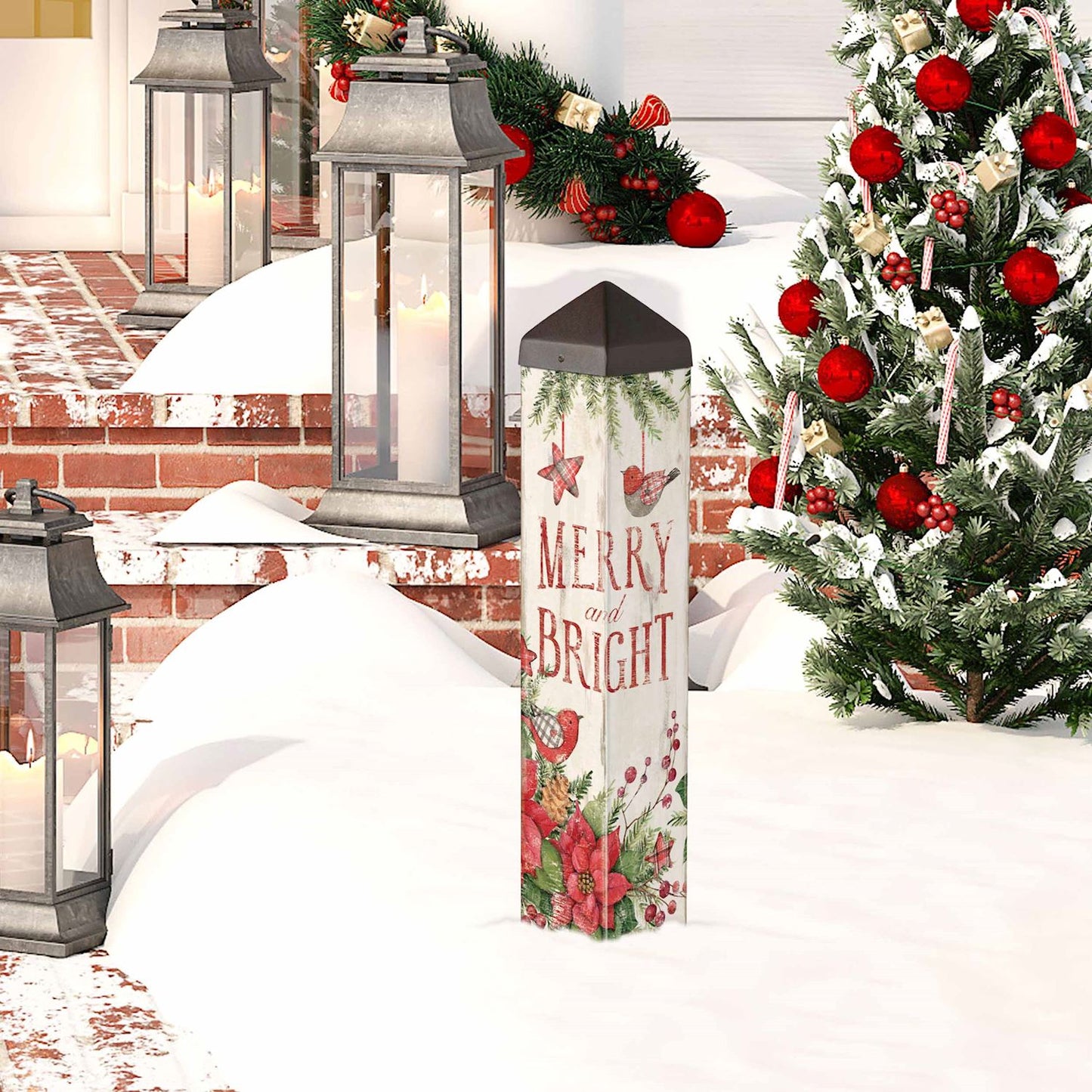 Farmhouse Birds 20" Art Pole