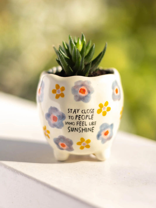 Mini Footed Planter - Stay Close
