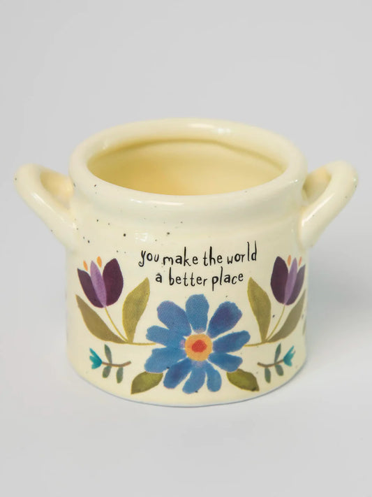 Small Crock Planter - World Better