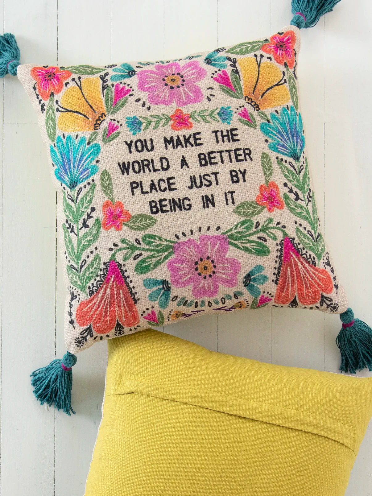 Boho Cotton Tassel Pillow - World Better