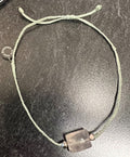 Rose Quartz Bead Pura Vida Anklet - Seafoam