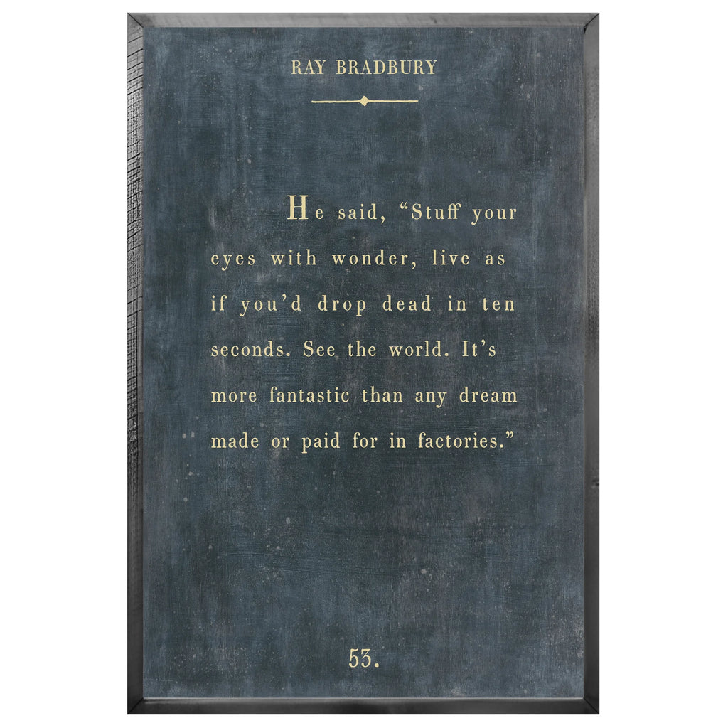 Ray Bradbury - Book Collection Art Print