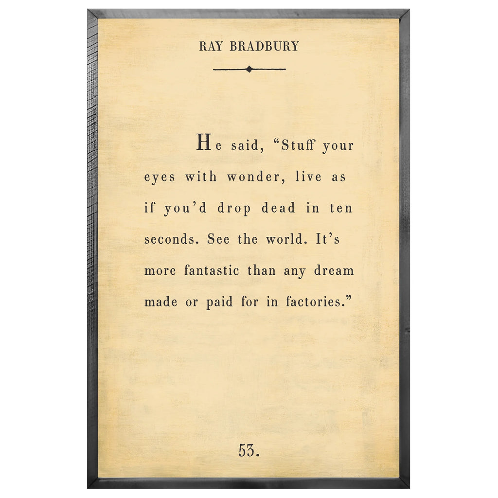 Ray Bradbury - Book Collection Art Print