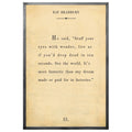 Ray Bradbury - Book Collection Art Print