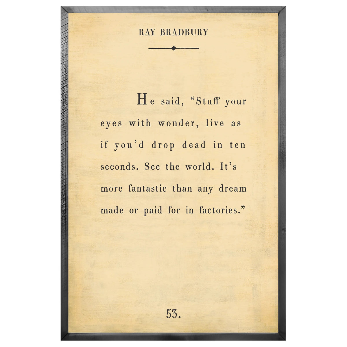Ray Bradbury - Book Collection Art Print