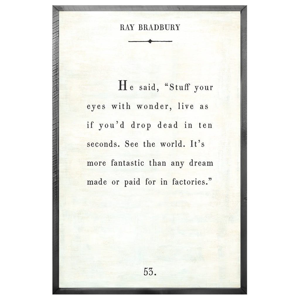 Ray Bradbury - Book Collection Art Print