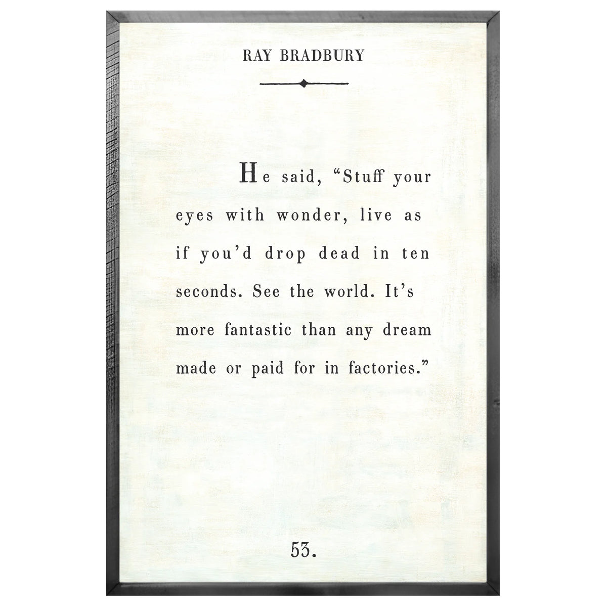 Ray Bradbury - Book Collection Art Print