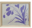 Wood Framed Glass Wall Decor
