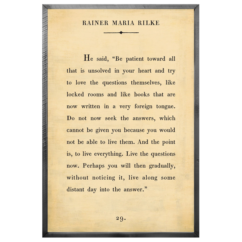 Rainer Maria Rilke - Book Collection Art Print