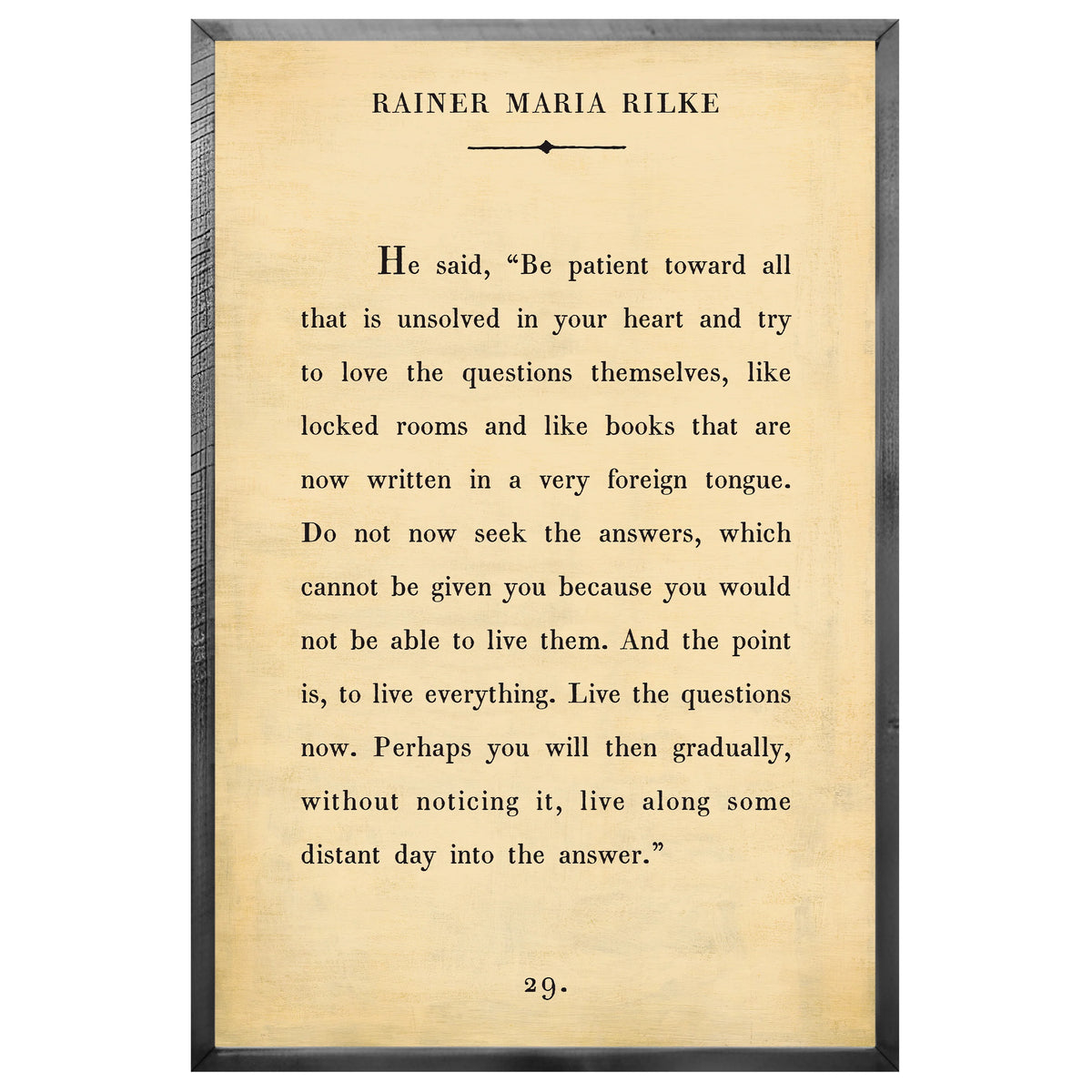 Rainer Maria Rilke - Book Collection Art Print
