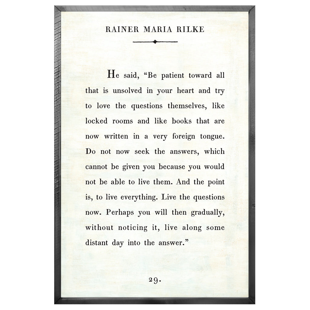 Rainer Maria Rilke - Book Collection Art Print