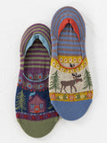 No Show Ankle Socks - Tan Moose